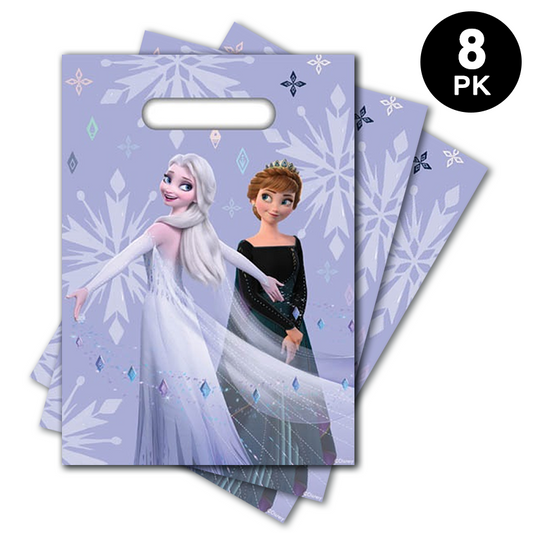 Disney Frozen Theme Plastic Gift Loot Bags 8PK