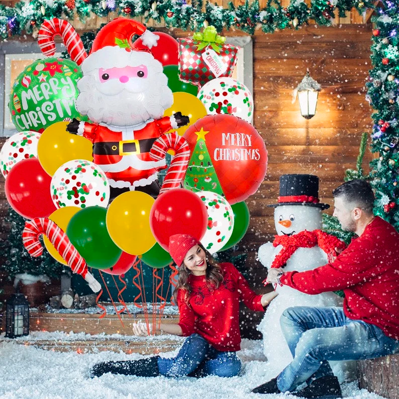 Merry Christmas Santa Balloon Set 25pcs