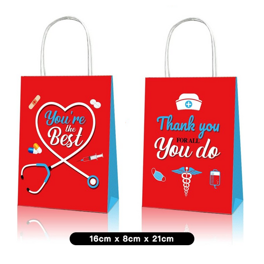 Thank You Nurse Best Nurse Ever Paper Gift Bags 12 Pack