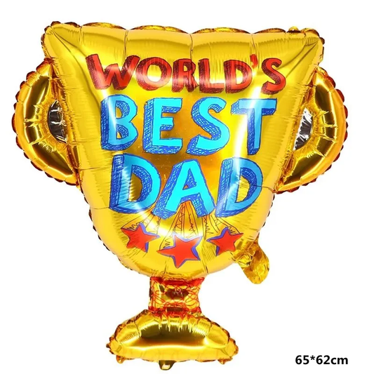 Best Dad Father's Day Foil Balloon Kit 5 Pack
