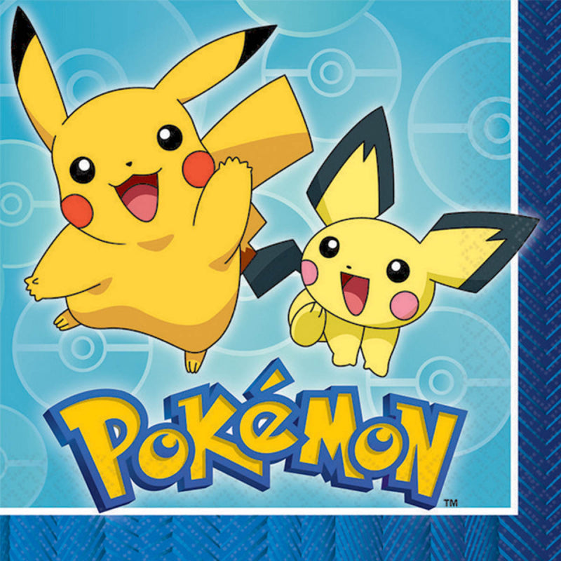Pokemon Core Luncheon Napkins 16 Pack