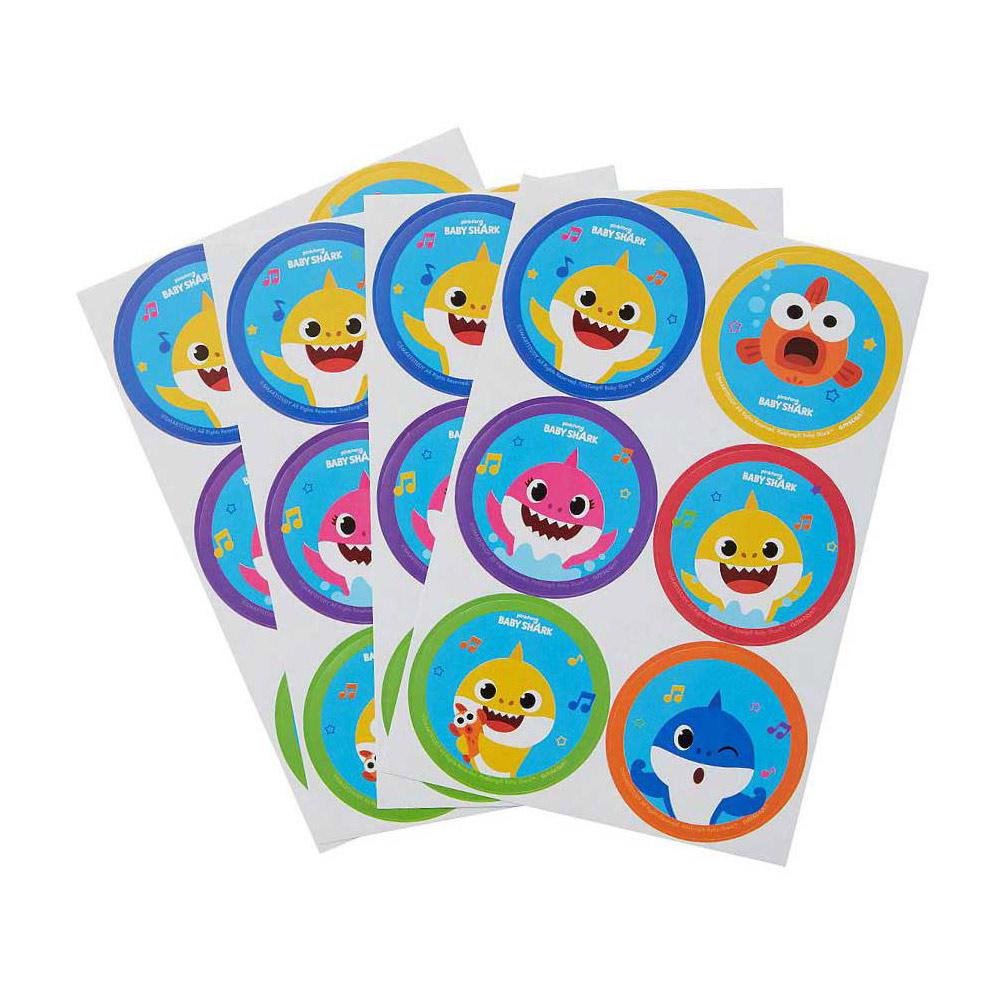 Baby Shark Stickers 24pcs