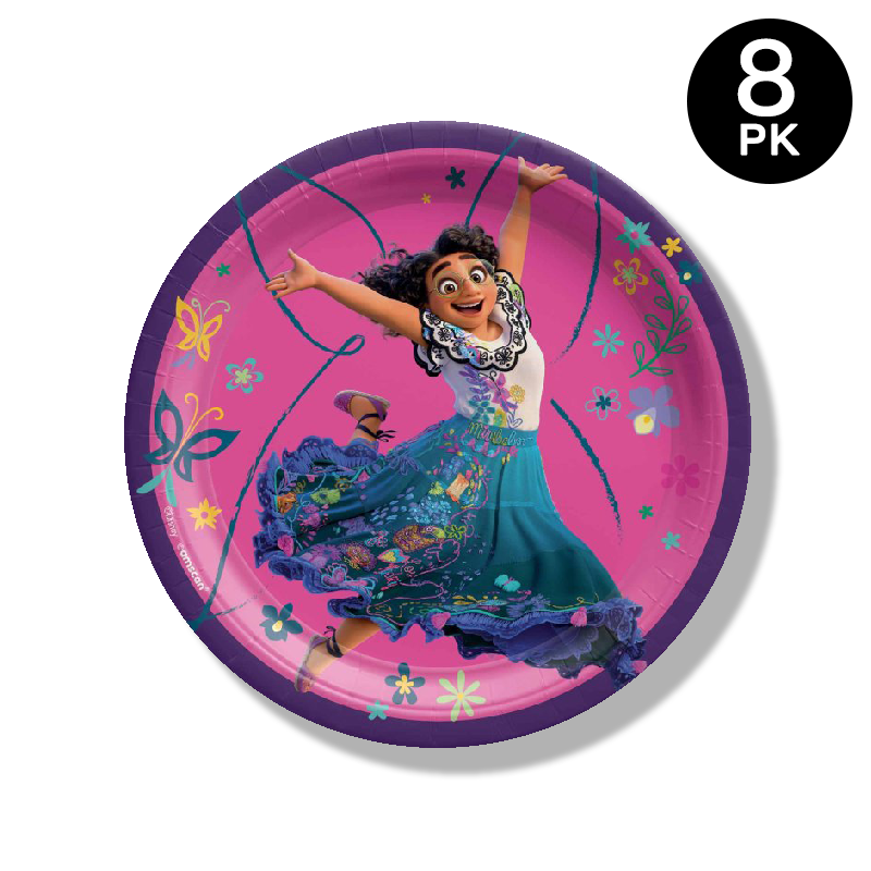 Encanto 7 inch Round Paper Plates 8 Pack