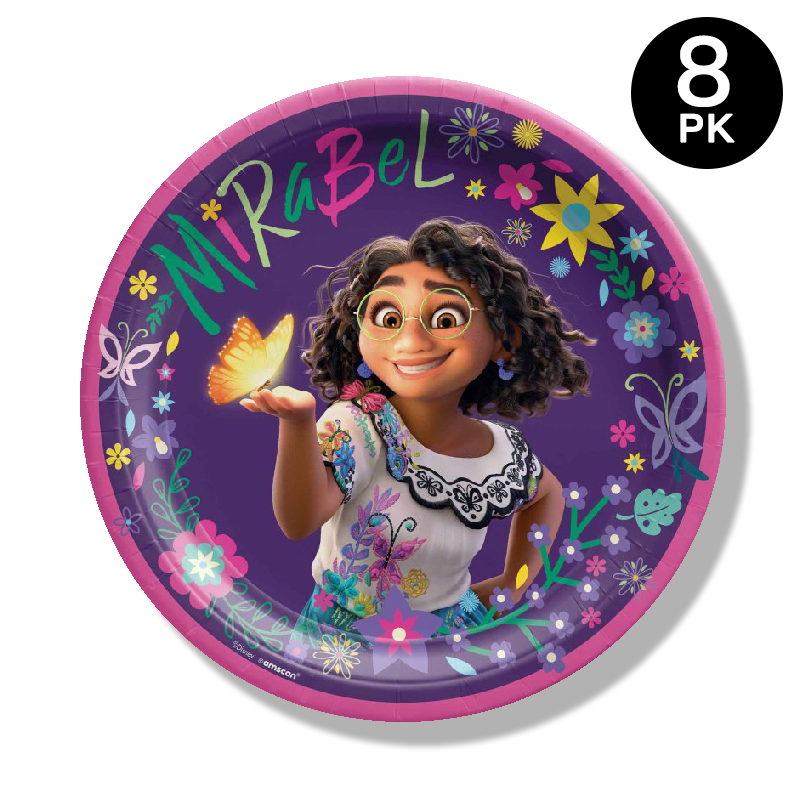 Encanto 9 inch Round Paper Plates 8 Pack