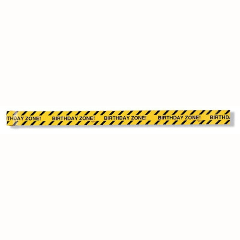 Big Dig Construction Birthday Zone Warning Tape 13.7M