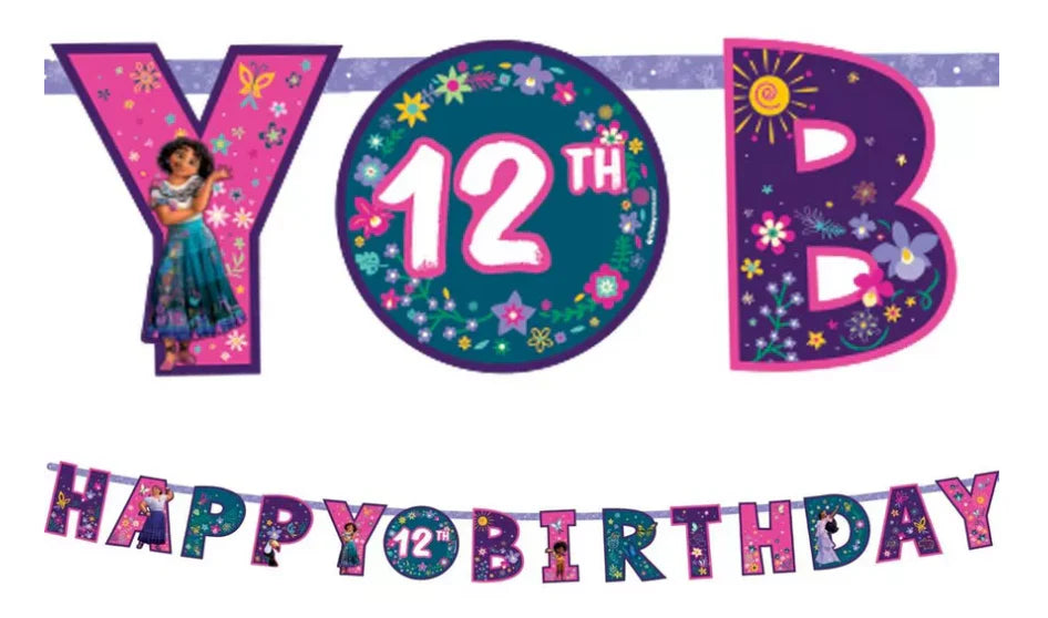 Encanto Jumbo Add-An-Age Letter Banner 3 Meter