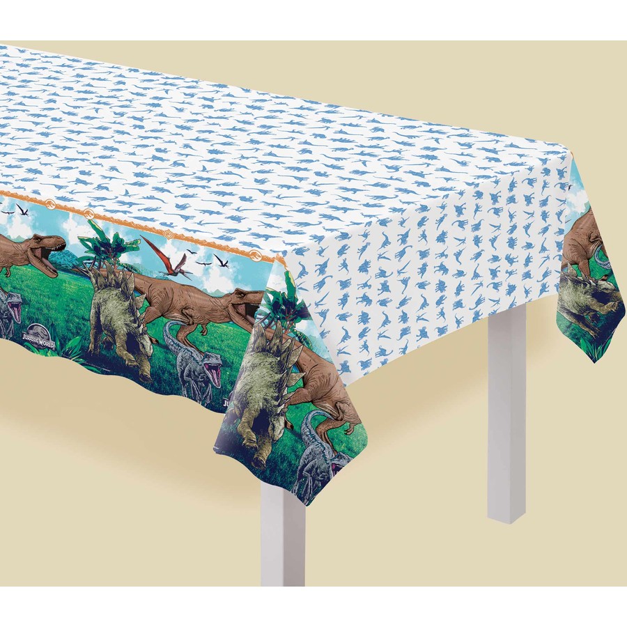 Jurassic Into The Wild Paper Tablecloth Table Cover 243cm x 137cm