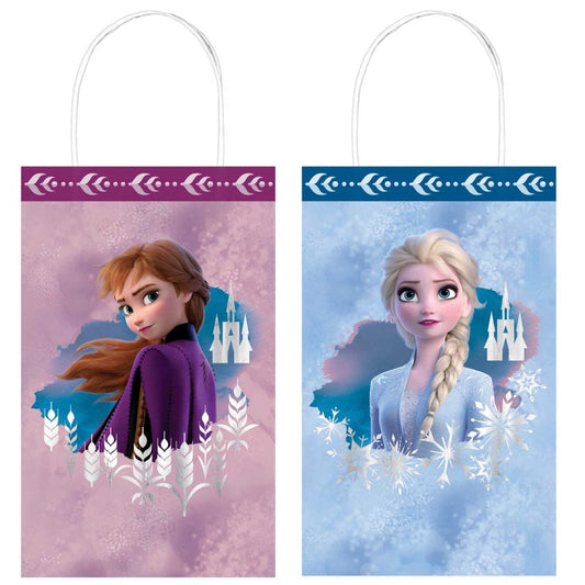 Frozen 2 Theme Paper Gift Bags with Handle 8 Pack