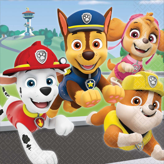 Paw Patrol Adventures Luncheon Napkins 16 Pack