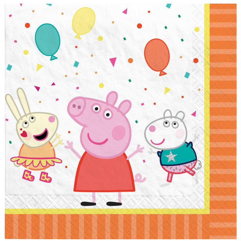 Peppa Pig Luncheon Napkins 16 Pack