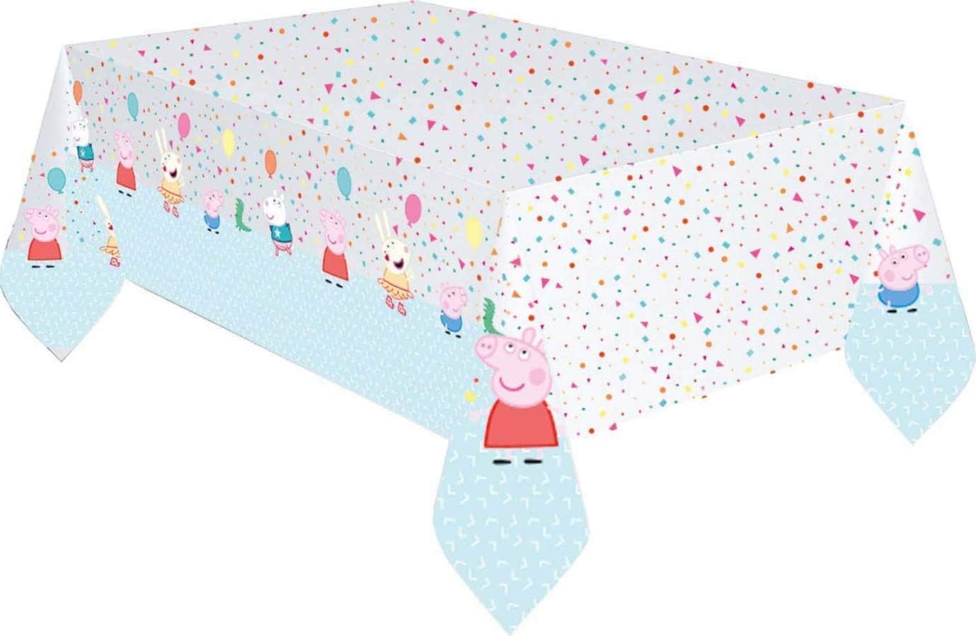 Peppa Pig Confetti Party Paper Table Cover Tablecloth 243cm x 137cm