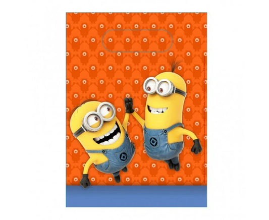 Despicable Me Minions Plastic Loot Bags 8 Pack
