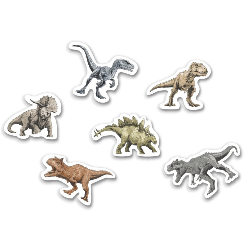 Jurassic Into The Wild Dinosaur Shaped Erasers 6 Pack