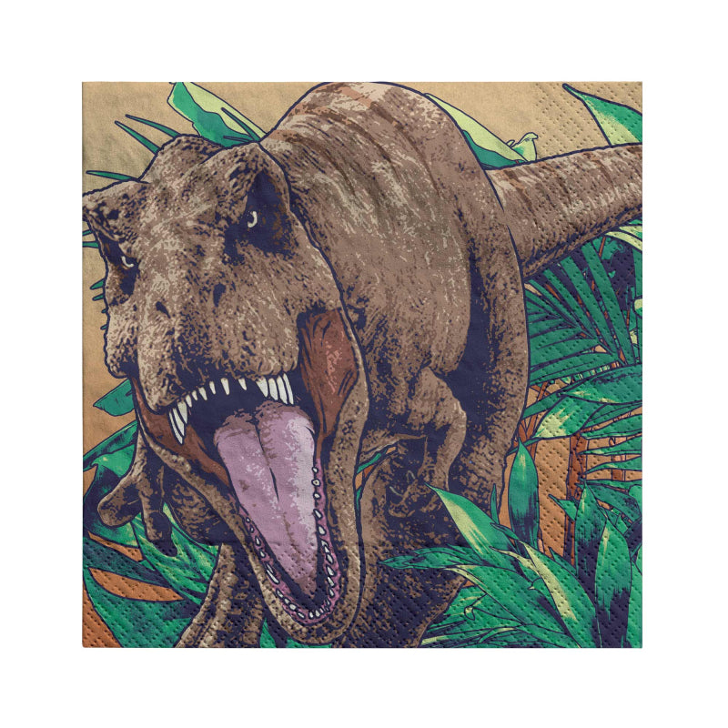 Jurassic Into The Wild Lunch Napkins 16 Pack