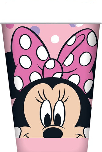 Minnie Mouse 266ml 9oz Paper Cups 8 Pack