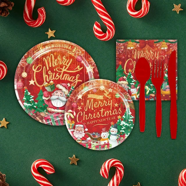 Christmas 266ml Paper Cups 10 Pack