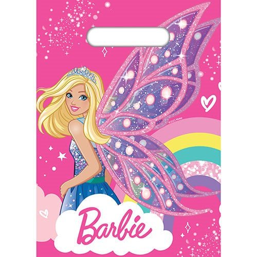 Barbie Girls Loot Bags Plastic 8 Pack