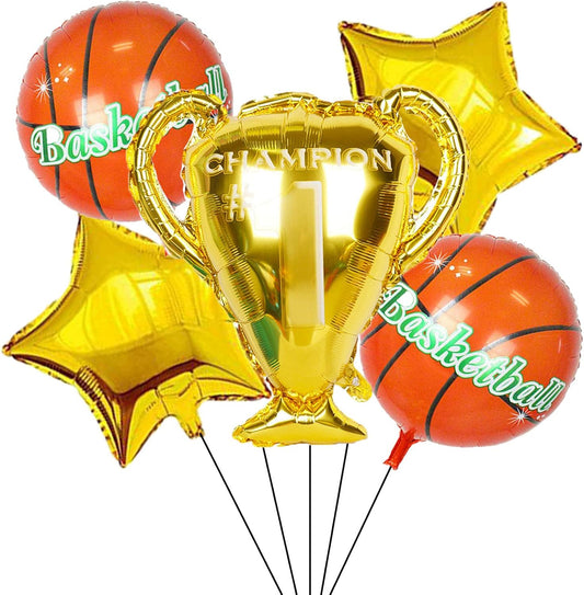 Basketball Champion Foil Balloon Set 5pcs