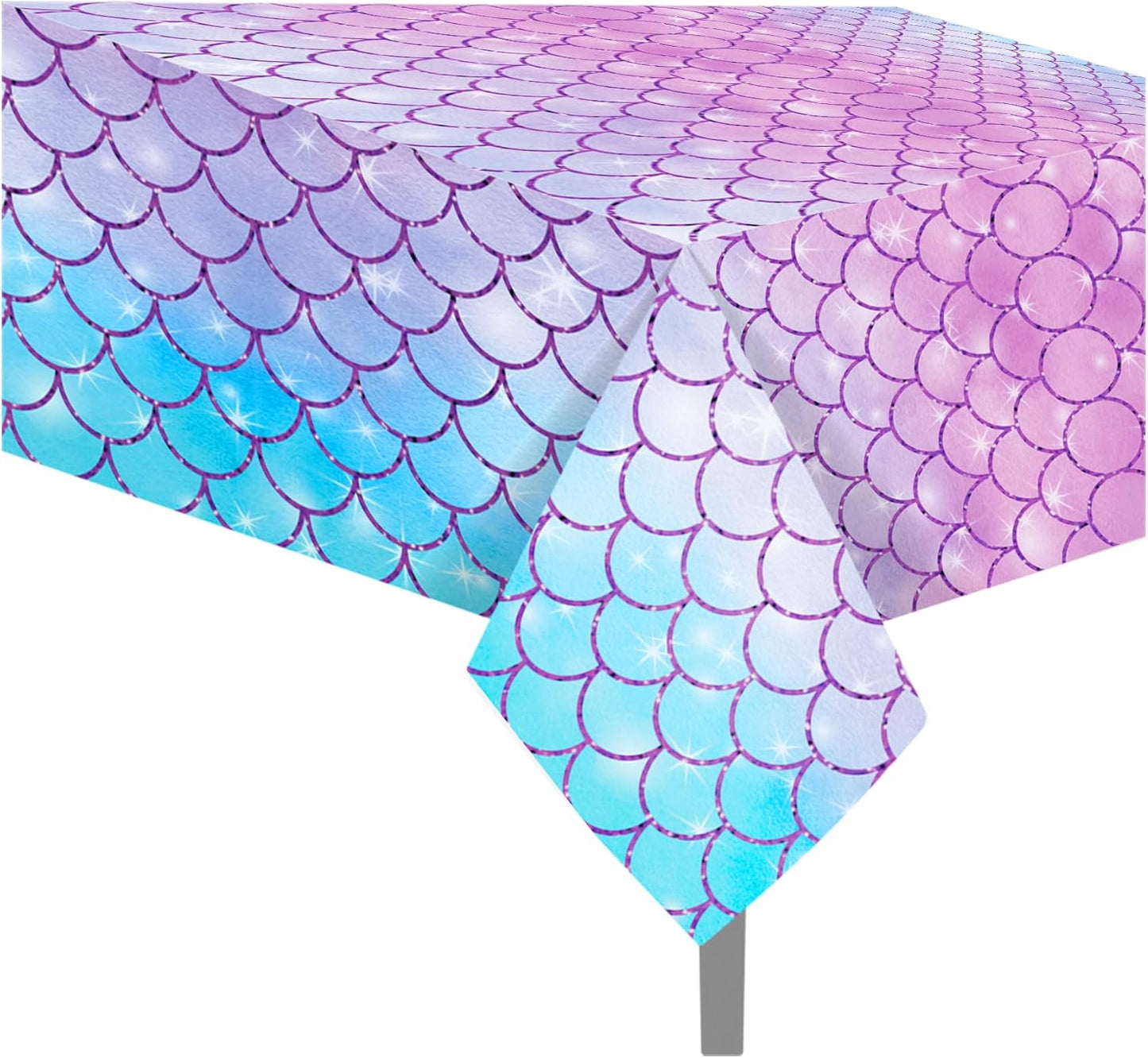 Mermaid Scales Tablecloth Plastic 220cm x 130cm