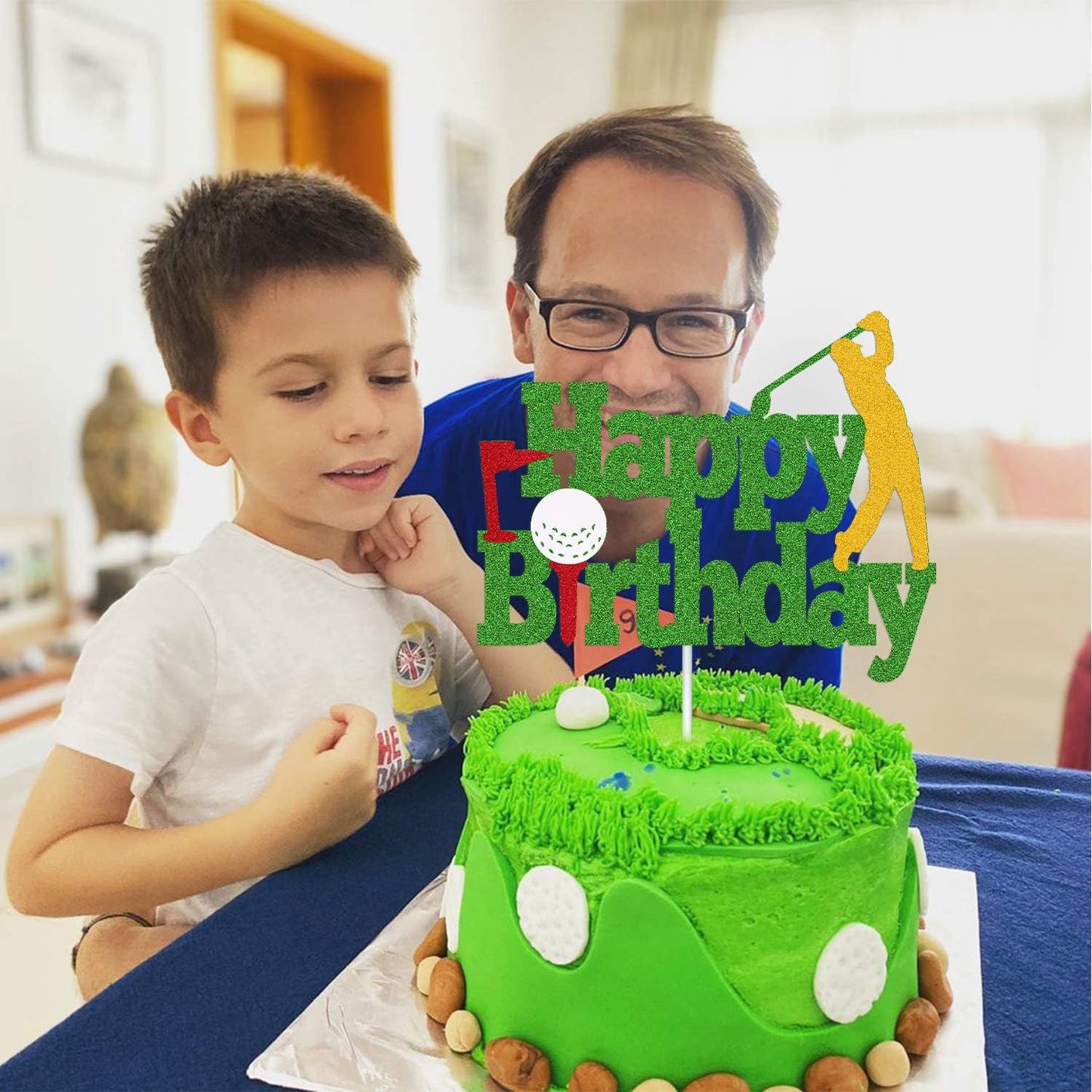 Golf theme Birthday Cake Topper