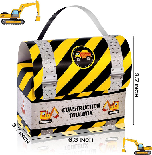 Construction Trucks Paper Candy Box 12 Pack