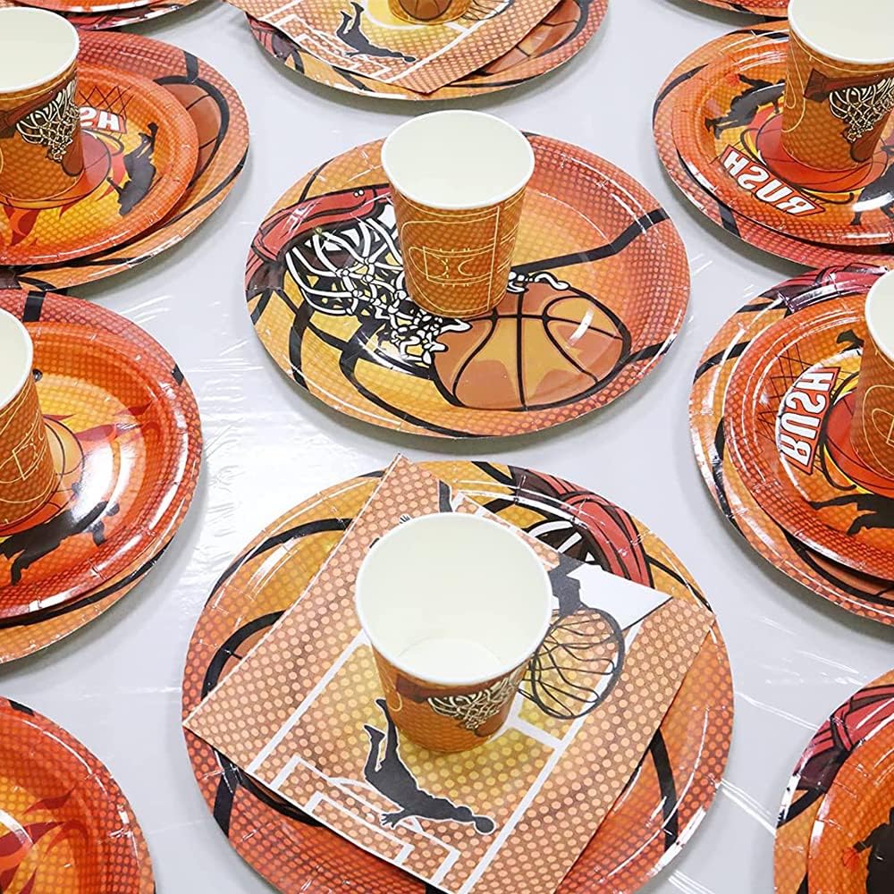 Basketball Theme Party 266ml (9oz) Paper Cups 8 Pack