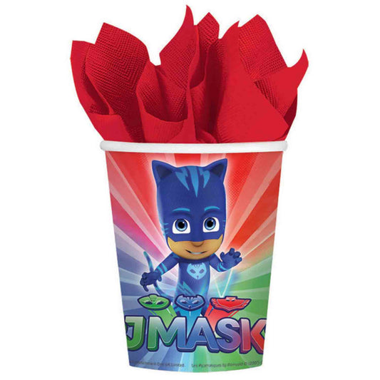PJ Masks 266ml 9oz Paper Cups 8 Pack
