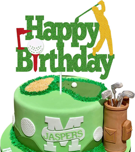 Golf theme Birthday Cake Topper