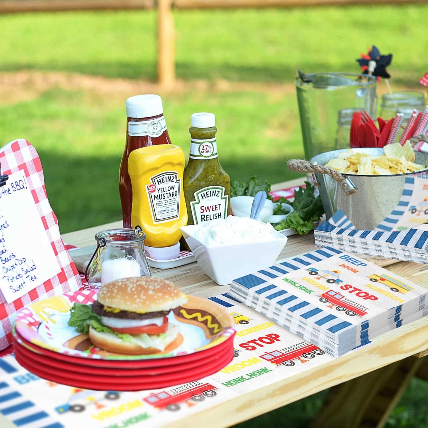 Construction Truck Theme Luncheon Napkins 20 Pack