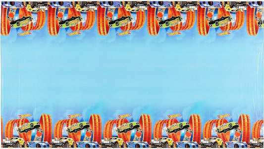 Hot Wheels Wild Racer Table Cover Plastic