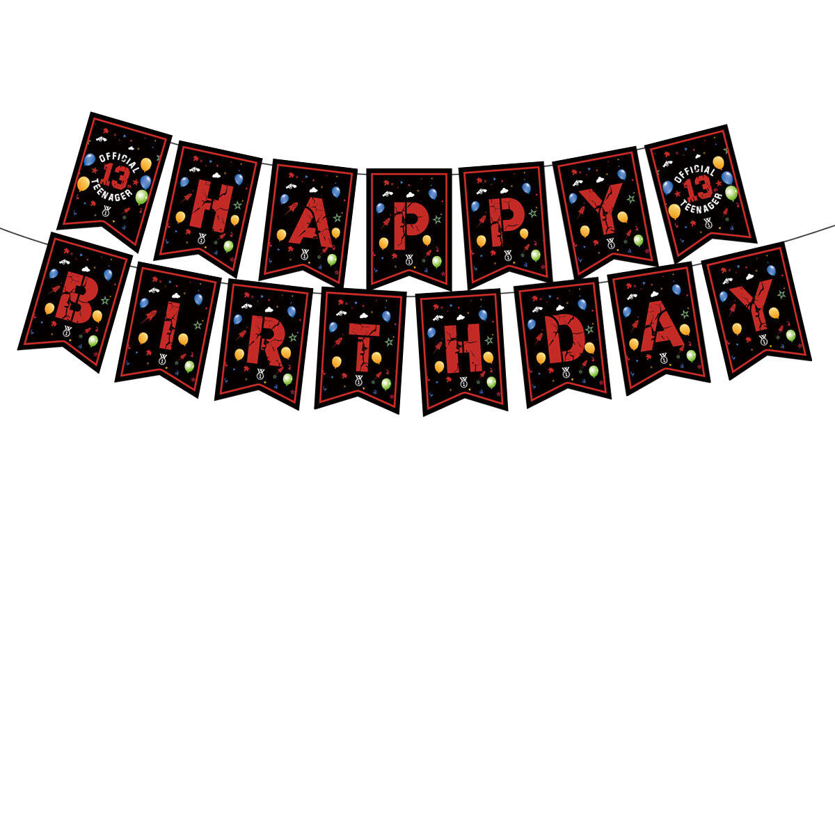 13th Birthday Official Teenager Party Banner