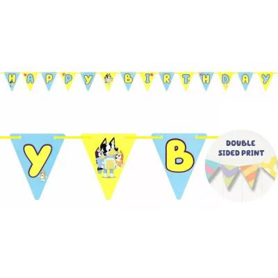 Bluey Bunting Paper Banner 4.5 Meter