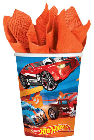 Hot Wheels Wild Racer 9oz Paper Cups 8 Pack