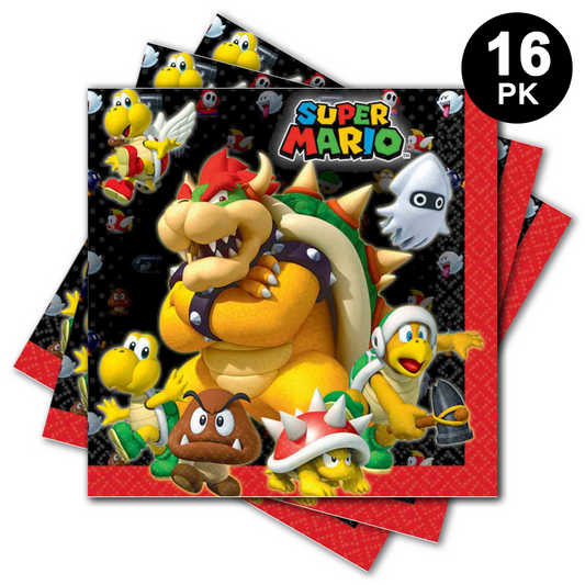 Super Mario Brothers Lunch Napkins 16PK