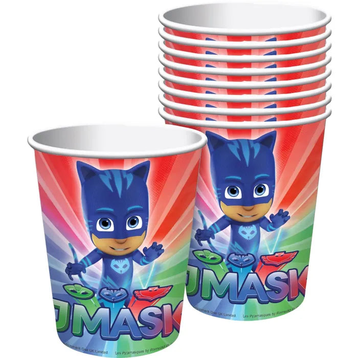 PJ Masks 266ml 9oz Paper Cups 8 Pack