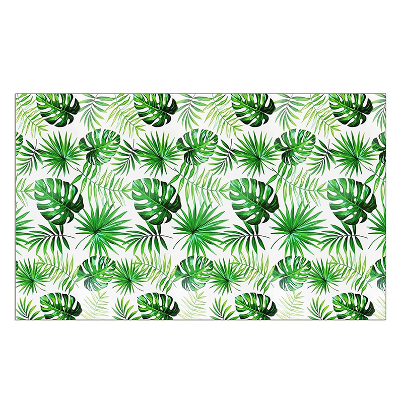 Hawaii Palm Leaves Theme Tablecloth Plastic 274cm x 137cm