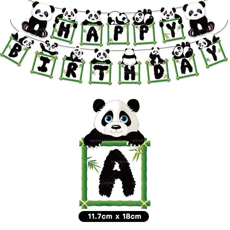 Panda Theme Birthday Party Banner 2 Meter