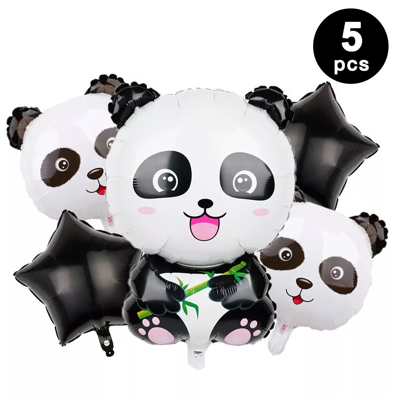 Panda Shaped Foil Balloons (Pack of 5)