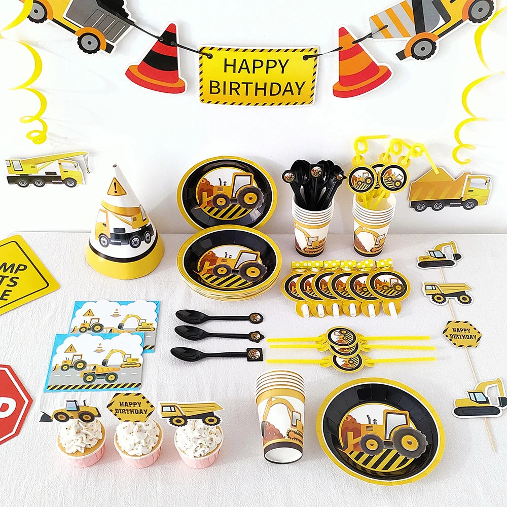 Construction Trucks Party Blowout 6 Pack