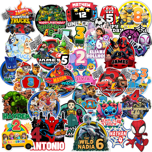 Custom Personalised Cake Topper | Custom Your Name & Age | Birthday Baby Shower Anniversary Graduation Festivals Party Decoration