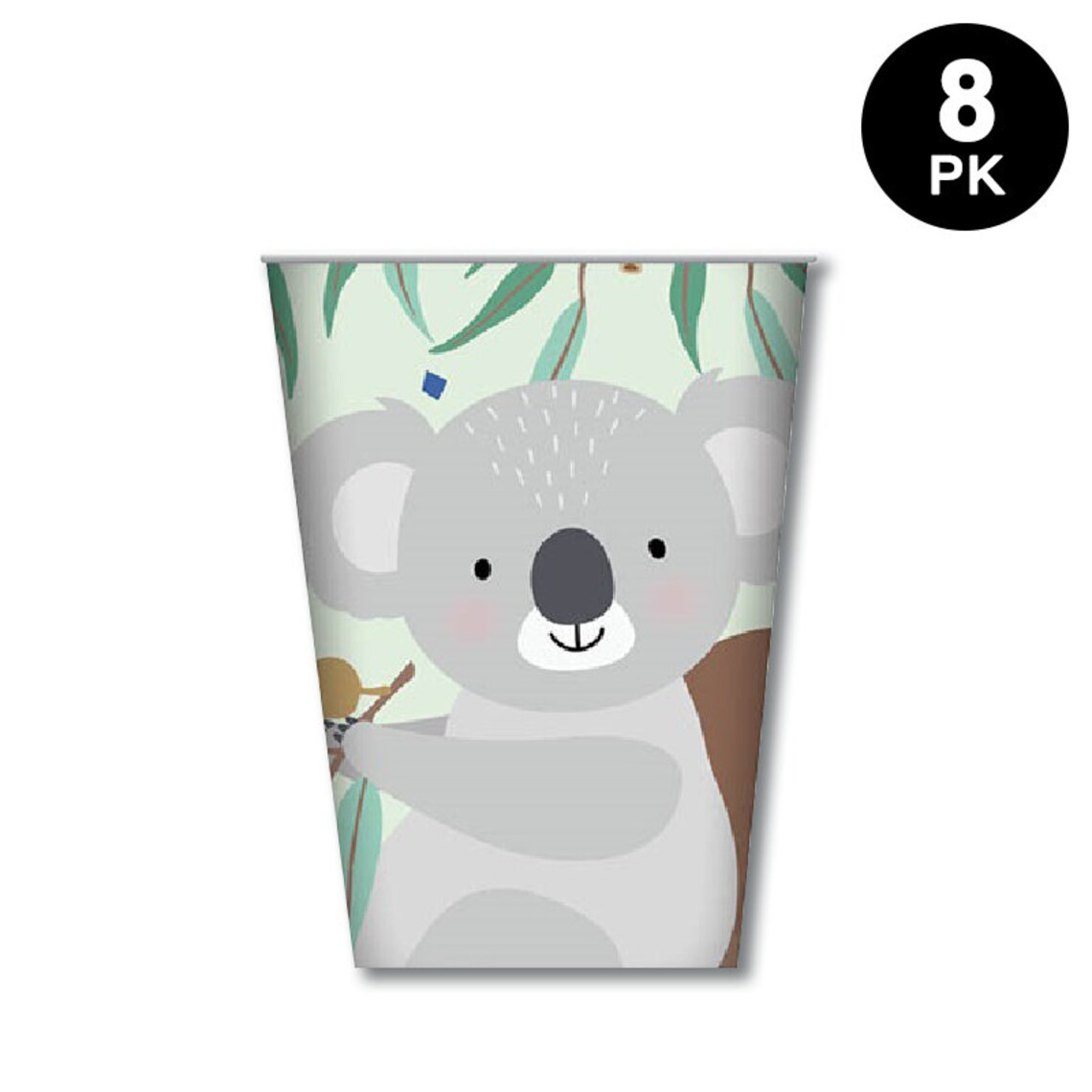 Australiana Koala 266ml 9oz Paper Cups 8 Pack
