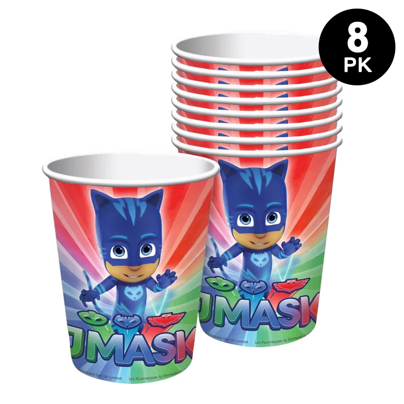 PJ Masks 266ml 9oz Paper Cups 8 Pack