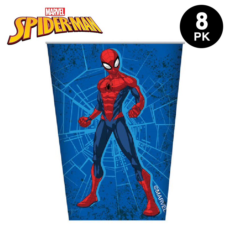 Marvel Spider-Man 266ml Paper Cups 8 Pack