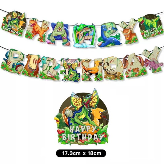 Jurassic Dinosaur Theme Birthday Party Banner 2.5 Meter