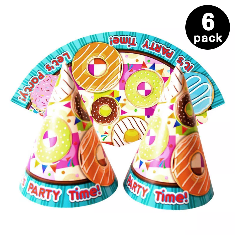 My Sweet Donuts Party Hats 6 Pack