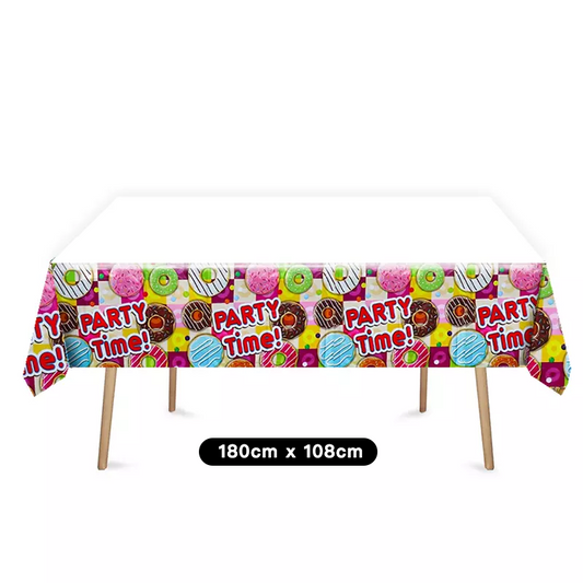 My Sweets Donuts Tablecloth Plastic 180cm x 108cm