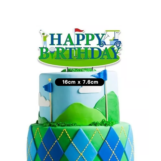 Golf Theme Cake Cupcake Toppers 13pcs