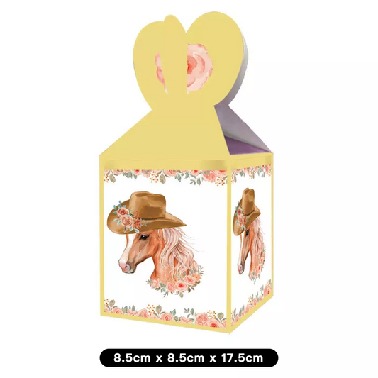 Horse Cowgirl Theme Candy Box 6 Pack