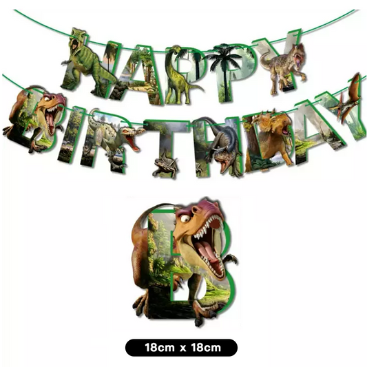 Jurassic Dinosaur Theme Birthday Party Banner 2Meter