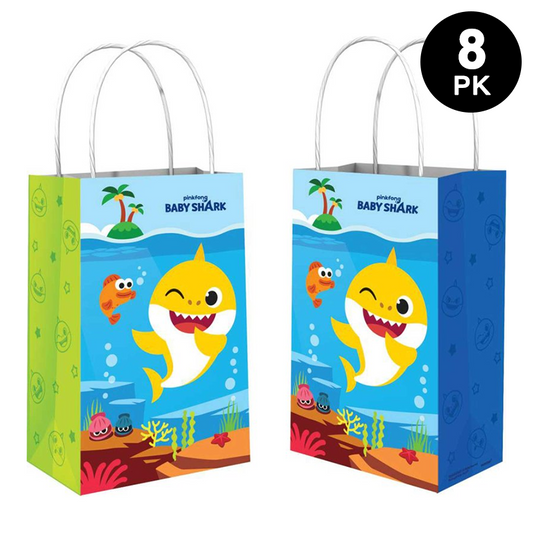Baby Shark Forever Create Your Own Paper Kraft Bags 8 Pack